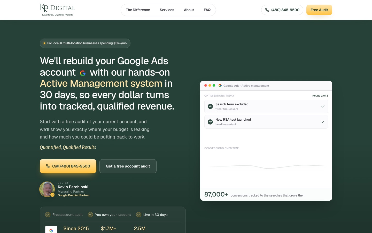 KP Digital website screenshot